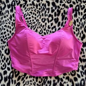 PINK corset top (S) New